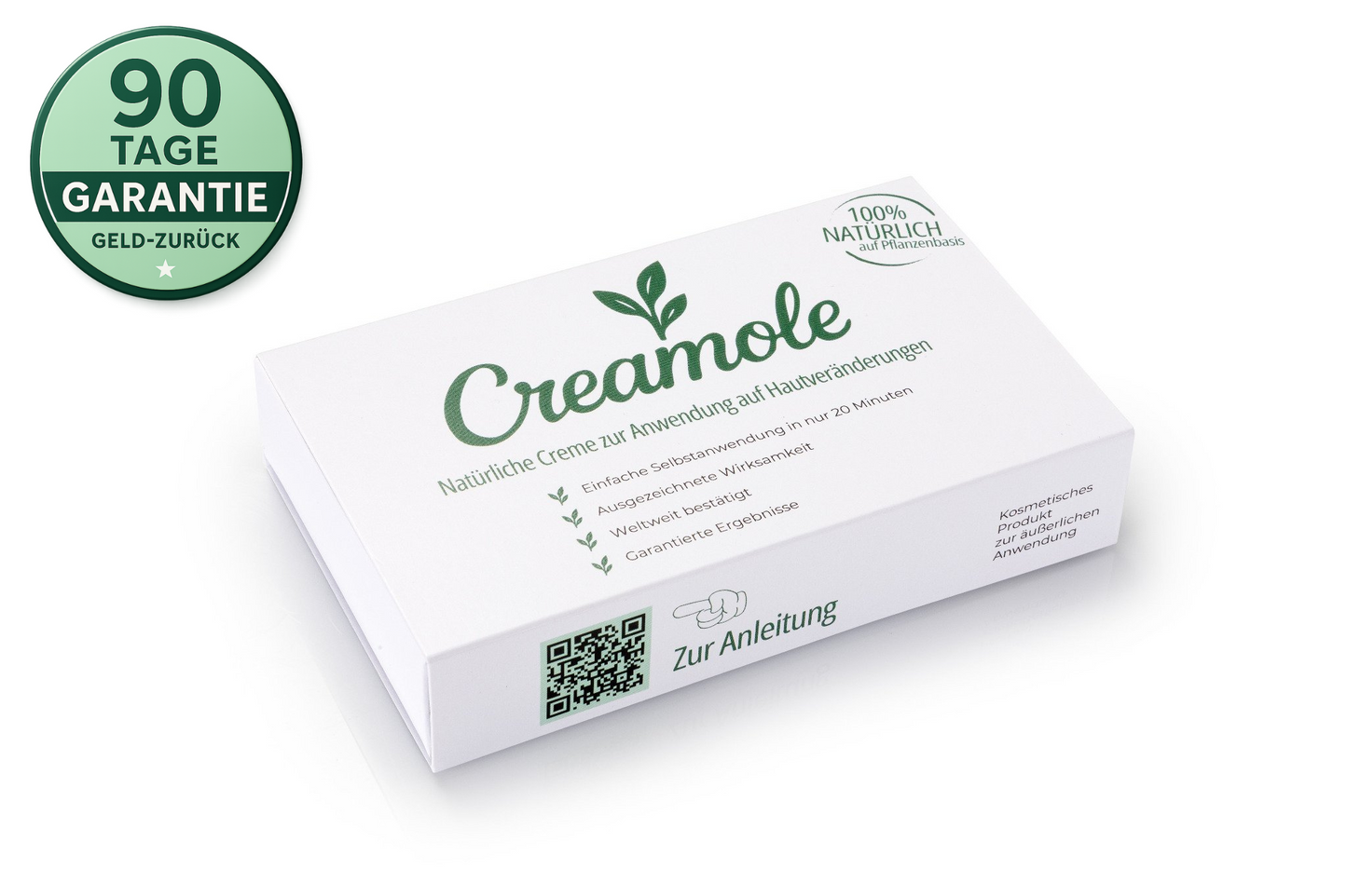 Creamole - Pflanzliche Creme zur Entfernung von Muttermalen, Leberflecken & Co.